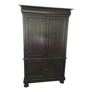 Hekman 4 Door Cherry Armoire For Sale