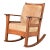 Stickley Brothers Style Antique Mission Oak Arts & Crafts Rocking Chair, Circa 1910 For Sale