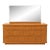 Mid 20th Century 9 Drawer Dresser W/ Removable Mirror For Sale