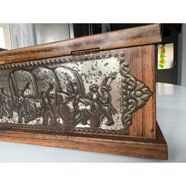 Large Antique Embossed Case, 1890s For Sale - Image 15 of 18