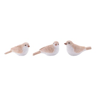 Glittered Bird Figurine (Set of 6) For Sale
