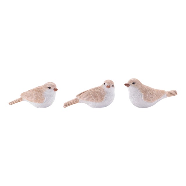 Glittered Bird Figurine (Set of 6) For Sale