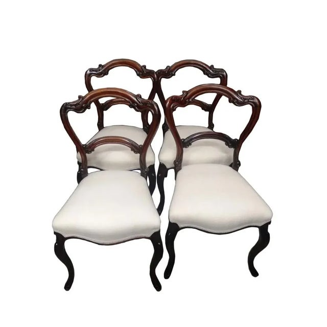 Louis Philippe Rosewood Chairs, 1800s, Set of 4 For Sale - Image 15 of 15