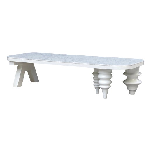 Black and White Marble Multileg Low Table by Jaime Hayon for BD Barcelona, 2016 For Sale