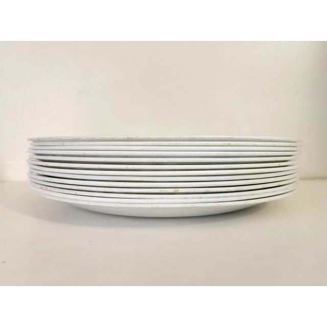 Mid-Century Modern Set of 13 1970s Corelle "Butterfly Gold" Dinner Plates For Sale - Image 3 of 5
