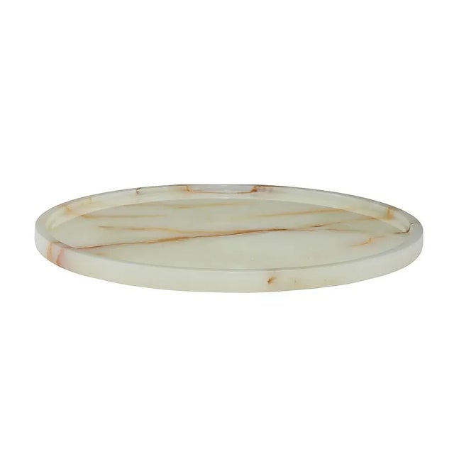 White Marble Place Tray Chairish