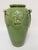 Italian Leona for Neiman Marcus Italian Green Crackle-Glazed Ceramic Vase For Sale - Image 3 of 12