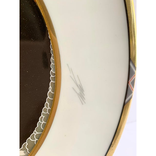 Erte Porcelain Plate by Sevenarts Limited For Sale In New York - Image 6 of 9