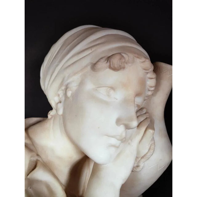 Late 19th Century 19th Century Italian Marble Sculpture, 1880s For Sale - Image 5 of 12