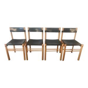 1970s Mid-Century Modern Ibisco Sedie Chairs- Set of 4