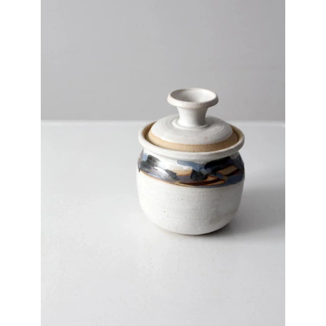 Ceramic Vintage Studio Pottery Jar For Sale - Image 7 of 11