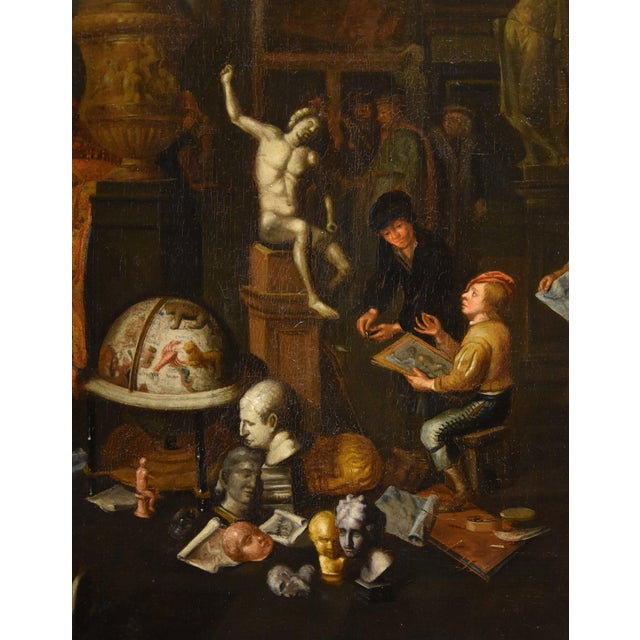 Rococo After Gerard Thomas, The Artist's Studio, 1700, Oil on Canvas For Sale - Image 3 of 14