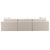 Contemporary Taupe Woven Right Chaise Sofa For Sale - Image 4 of 8
