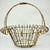 1950s Vintage French Art Nouveau Boho Chic Medium Jardiniere Basket Planter. For Sale - Image 14 of 17