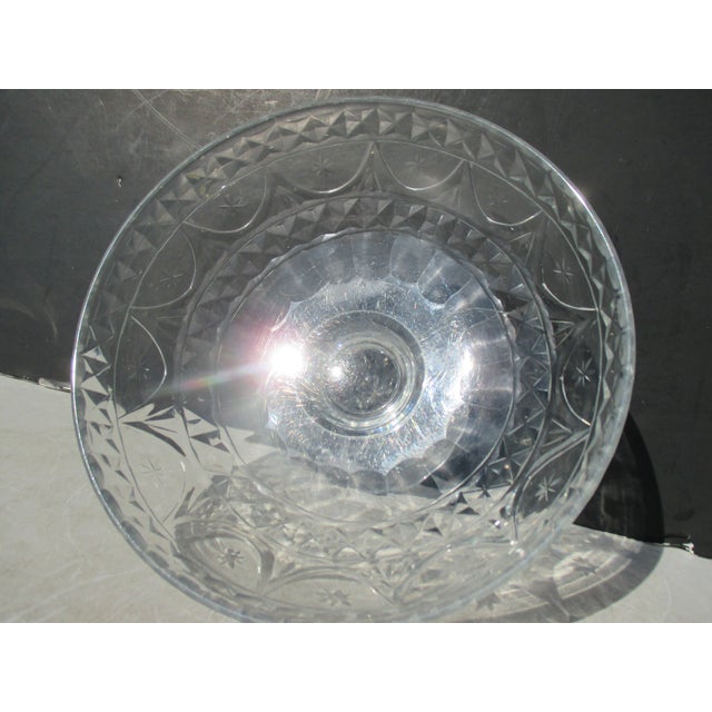 18th Century Irish Cut Glass Center Bowl For Sale - Image 9 of 9