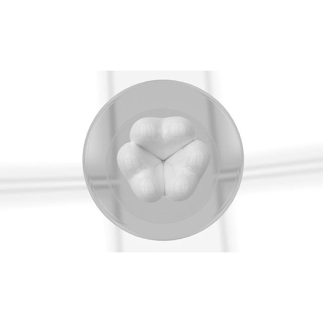 Contemporary Elvia 3 Hearts Arctic White Dining Table from Eje-Design For Sale - Image 3 of 6