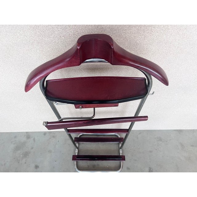 Mid 20th Century Ico Parisi Style Beechwood and Brass Suit Rack For Sale - Image 18 of 18