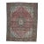 1970s Vintage Persian Handmade Wool Cotton Light Pink Area Rug For Sale