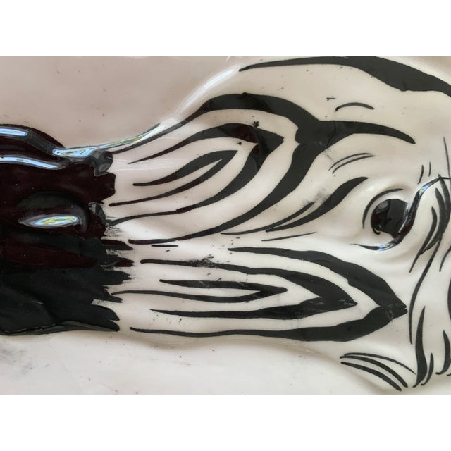 Vintage Zebra Plates for Bonwit Teller - Set of 6 For Sale - Image 9 of 11