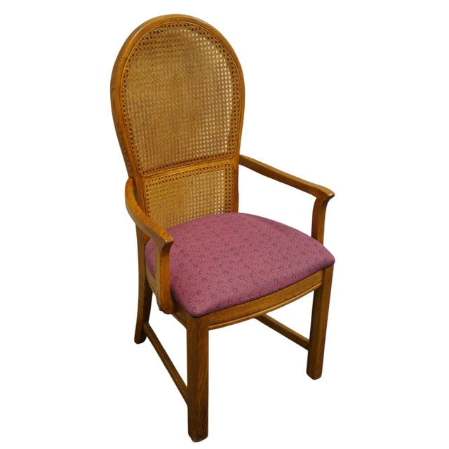 THOMASVILLE American Country Collection Cane Back Dining Arm Chair 20521-861-862 41.5" High 22.25" Wide 21.5" Deep Seat:...