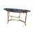 Brass Vintage Brass & Beveled Glass Oval Coffee Table With Hoof Feet For Sale - Image 8 of 12