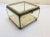 Great antique extra large crystal display box with antique textile in bottom. The textile is water stained and can easily...