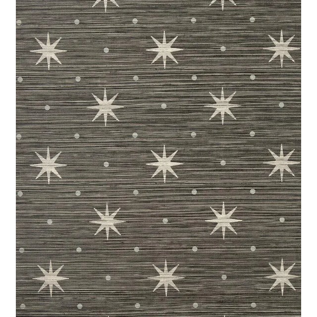 Sample - Hinson for The House of Scalamandré Big Trixie Wallcovering, Black For Sale