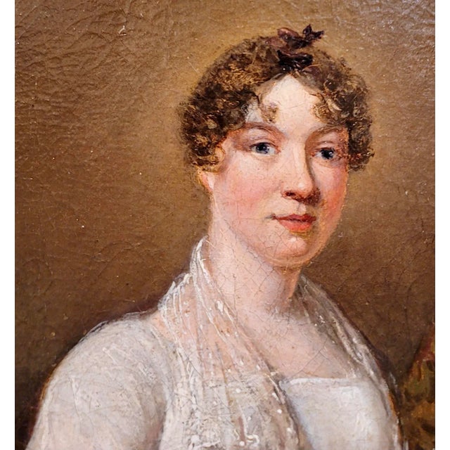 18th Century Portrait of a Catherine Elwell Reynolds -18th Century English Oil Painting For Sale - Image 5 of 9