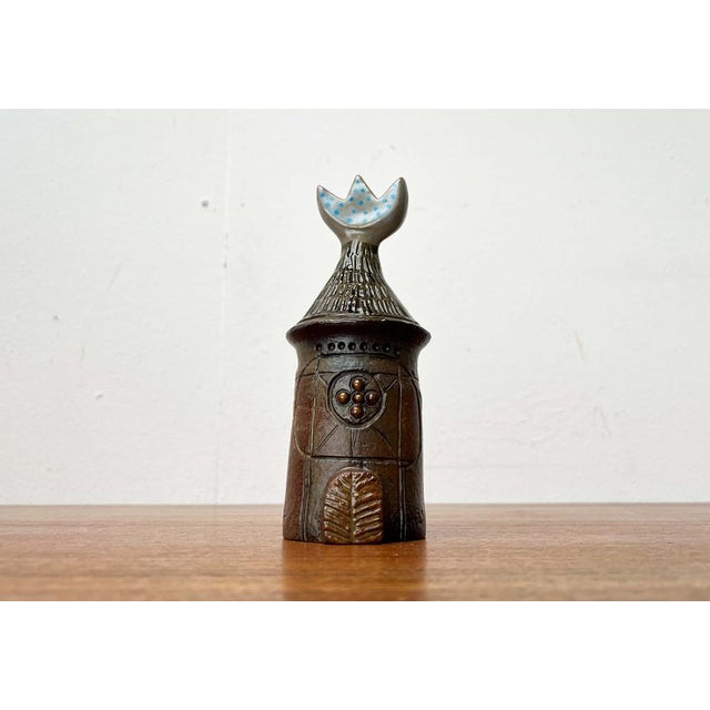 Mid-Century Modern Swedish Studio Pottery Bagdad Series House 2 by Bertil Vallien for Gustavsberg 1960s, in Very Good...