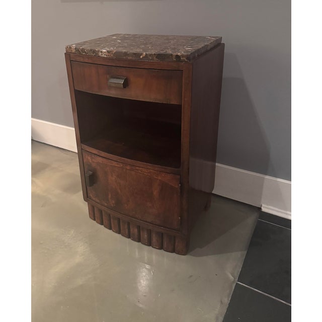 French Art Deco Cabinet, Nightstand, or Accent Table – Circa 1930s dimensions: 16 wide by 12 deep by 24 tall. This elegant...