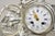 French Louis XV M Franjus Raison & Boyer Silver Plated Bronze Putto Mantel Clock For Sale - Image 4 of 15