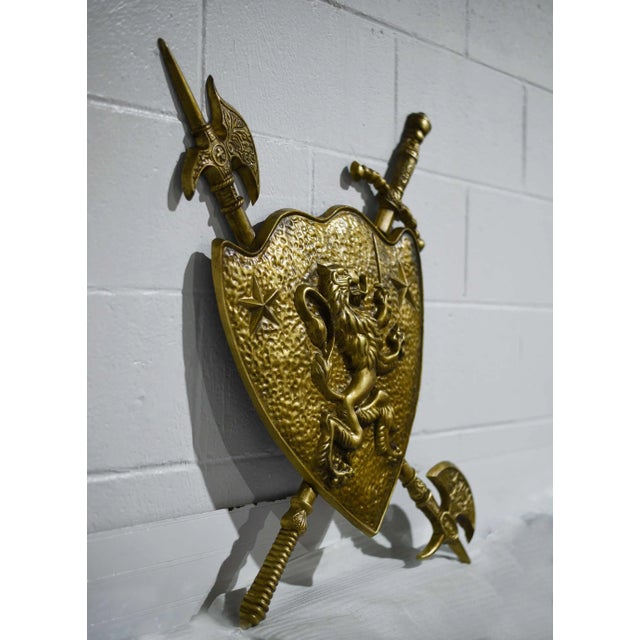 Vintage Coat of Arms Shield Crest Wall Hanging Chairish