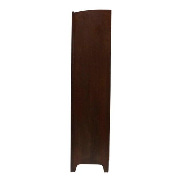 1930s Antique Arts & Crafts Mission Oak Sliding 2 Door Bookcase C1910 For Sale - Image 5 of 7