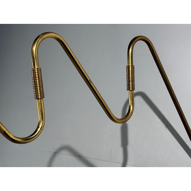 Danish Modern, Articulating Wall Light, Brass, Denmark, 1960s For Sale In New York - Image 6 of 12