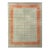Rug & Kilim’s Border Rug in Mint and Rust, 5x7 For Sale