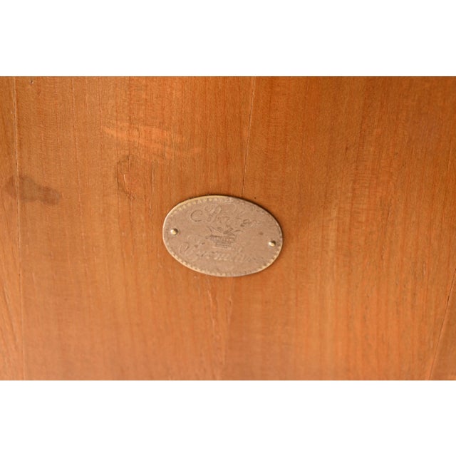 Baker Furniture French Provincial Louis XV Carved Walnut Dining Table With Inlaid Parquet Top, Newly Refinished For Sale - Image 11 of 12