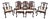 Set of 10 Maitland Smith Mahogany Dining Room Chairs For Sale