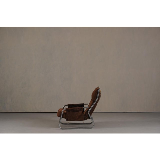 Metal Mid-Century Armchair by Gillis Lundgren for Ikea, Sweden, 1970s For Sale - Image 7 of 18