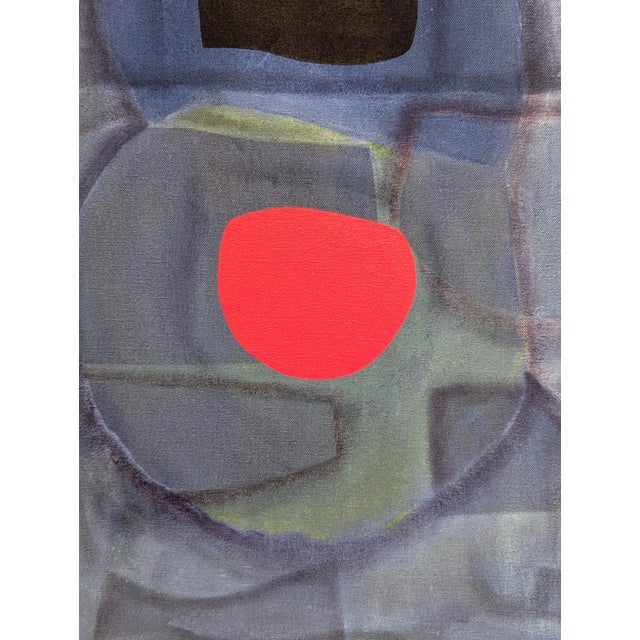 Textile Max Manning “Untitled (CVS152)” Contemporary Blue and Pink Geometric Abstract Painting, 2018 For Sale - Image 7 of 9
