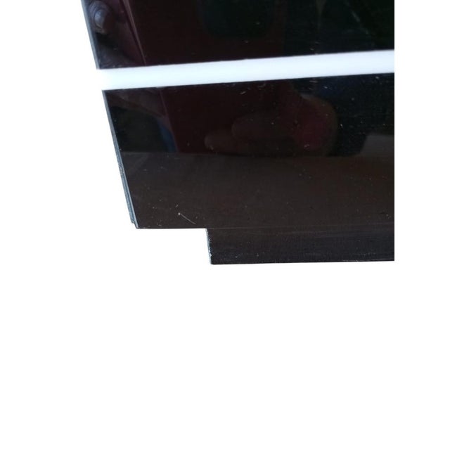 Metal Vintage Italian Table Lamp in Acrylic, 1970s For Sale - Image 7 of 13