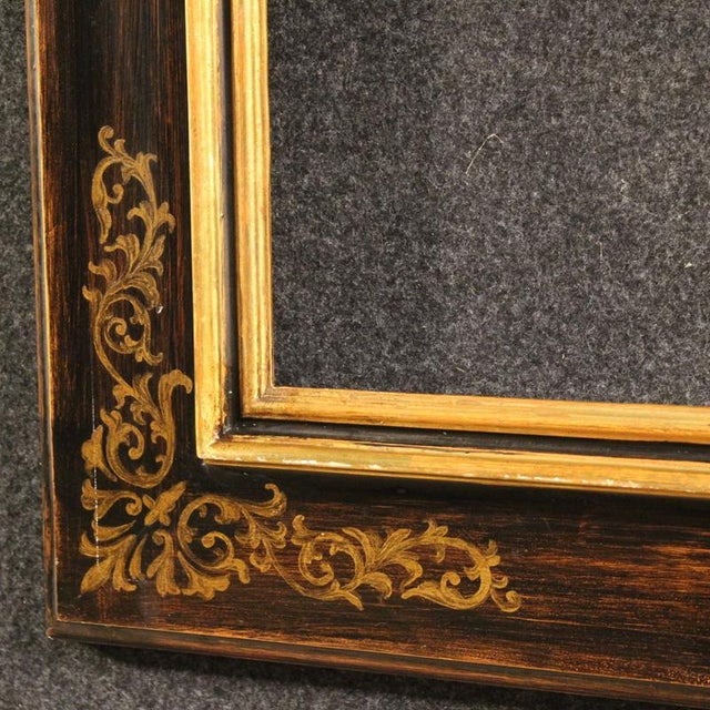Vintage Tuscan Painted and Gilded Wood Frame, 1970 For Sale - Image 3 of 12