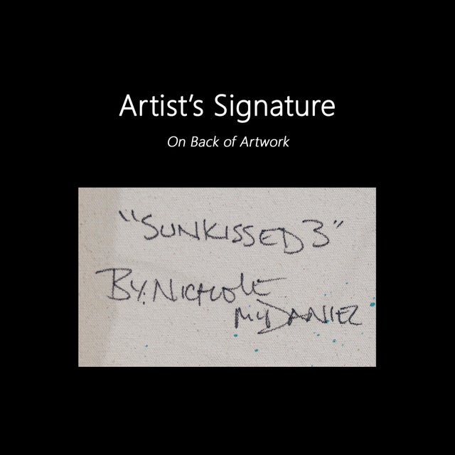 Sunkissed 3 - Abstract Artwork With Texture, Resin Original Artwork by Nichole McDaniel For Sale - Image 9 of 9
