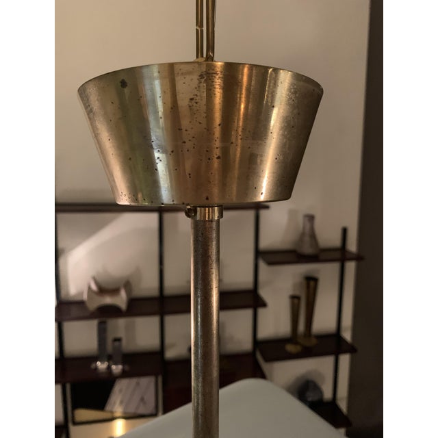 Gold Vintage Italian Pendant in Glass and Brass by Pietro Chiesa for Fontana Arte, 1940s For Sale - Image 8 of 14