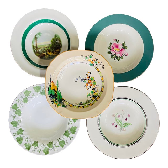 Mismatched Set of 5 Vintage Soup Bowls Chairish