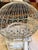 Vintage 1960’s Tunisian/ Morrocan Balloon Bird Cage White W Blue Accent— Beautiful For Sale - Image 4 of 8