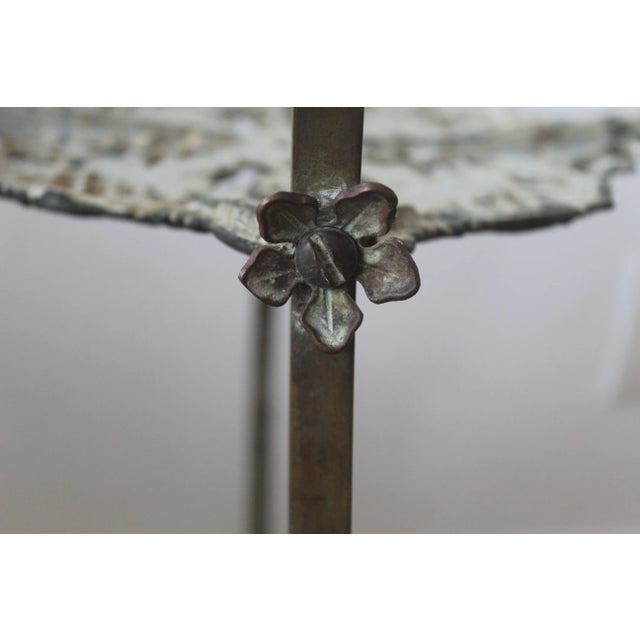 Mid 20th Century Bradley & Hubbard Style Victorian Brass Quartz Footed Plant Stand For Sale - Image 12 of 12