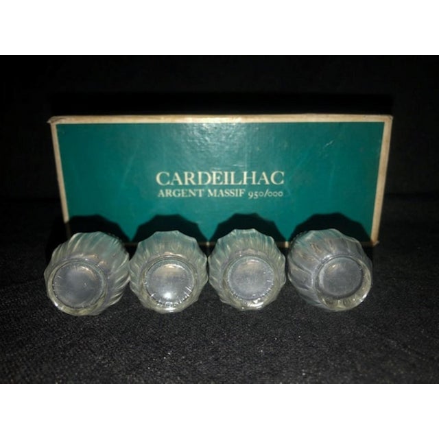 Vintage Crystal Salt and Pepper Cellars from Christofle, 1960s, Set of 4 For Sale - Image 4 of 10