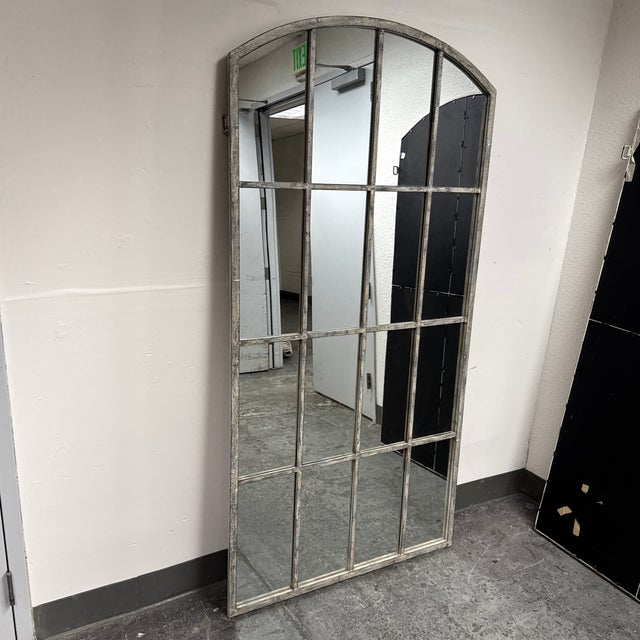 Modern Uttermost Amiel Ivory Arched Wall Mirror For Sale - Image 3 of 12
