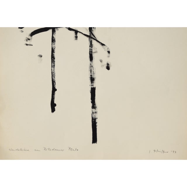 Black Johannes Pfeiffer, Turntable Cranes at Potsdamer Platz, 1997, Acrylic on Board For Sale - Image 8 of 13