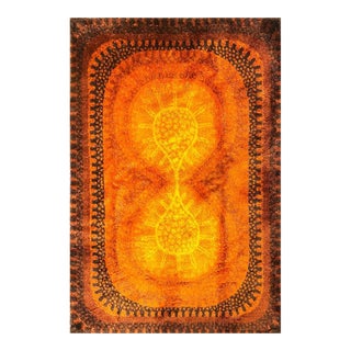 Mid 20th Century Rya Rug Vintage Scandinavian/Danish Shag Rug, Mid Century #17419 6'5" X 9'8" For Sale